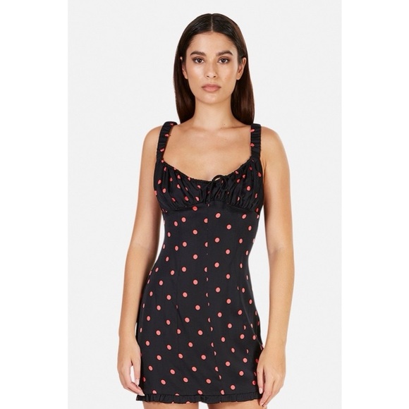 For Love & Lemons Jenny Dot Mini Dress - Picture 2 of 7